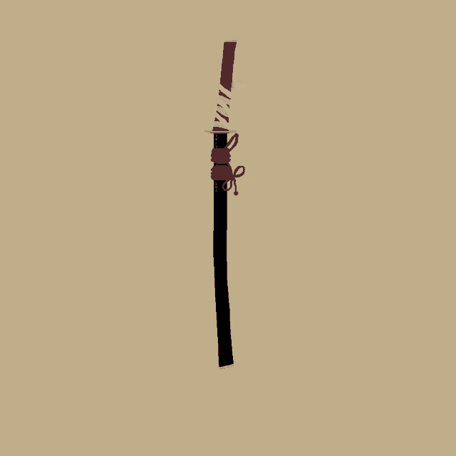 a samurai sword with a bandage on it