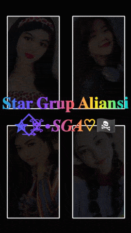 a black background with the words star grup aliansi sg4v