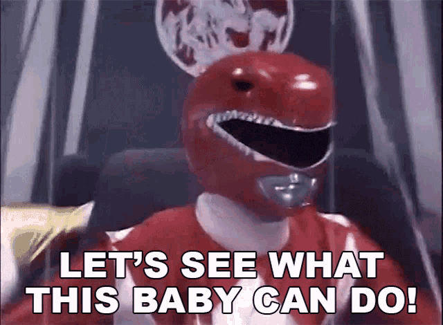 Lets See What This Baby Can Do Austin St John GIF - Lets See What This Baby Can Do Austin St John Red Ranger GIFs