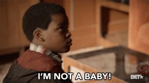 Im Not A Baby Serious Talk GIF - Im Not A Baby Serious Talk Upset GIFs