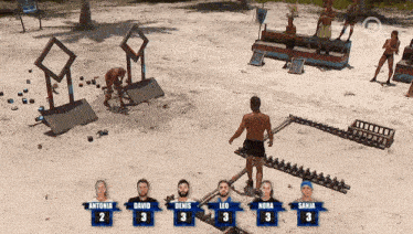 a group of men wearing blue shirts with the numbers 2 3 4 and 5 on them