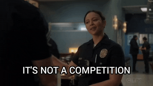 a police officer says but i am winning in a police station