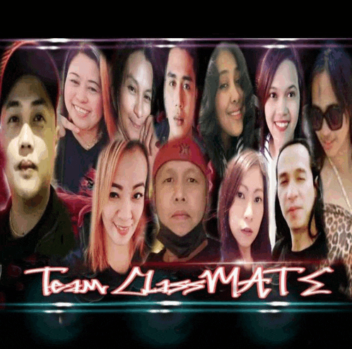 a group of people standing next to each other with the words team ultimate written on the top