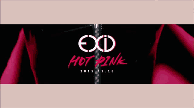 a poster for exod hot pink shows a woman 's hands