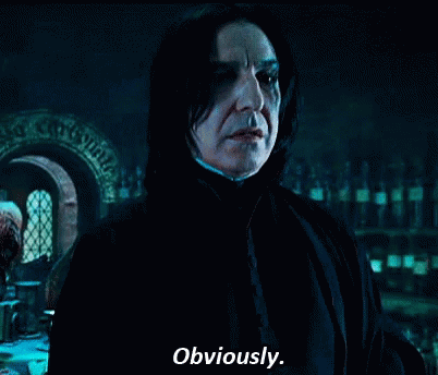 Snape Obviously GIF - Snape Obviously Harry Potter GIFs