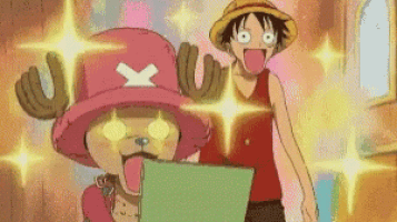 monkey d luffy and tony tony chopper are standing next to each other .