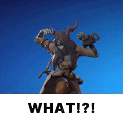 a picture of a person with horns and the words what !