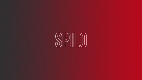 the word spill is written on a red and black background
