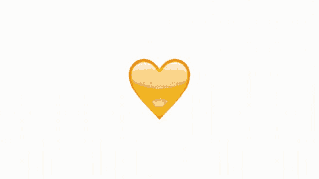 Yellow Beating Heart GIF - Yellow Beating Heart GIFs