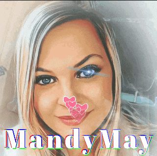 a woman with hearts on her nose is named mandy may