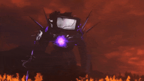 a robot with the letter c on it