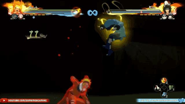 a screenshot of a video game with the words 10 hits on the bottom