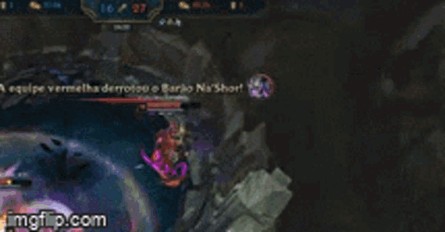 a screenshot of a league of legends game being played on a computer screen .