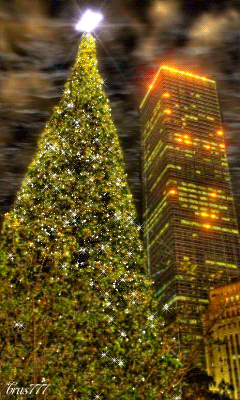 новогодняя елка дом -- небоскреб GIF - новогодняя елка дом -- небоскреб GIFs