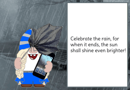 Rain Gnome GIF - Rain Gnome Heavy Rain GIFs