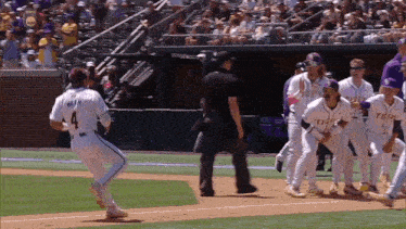 a baseball player with the number 4 on the back of his shirt