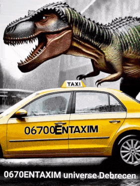 a taxi with the number 06700 on the side of it