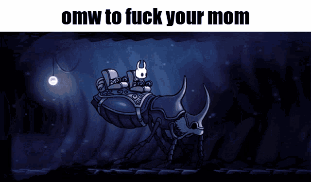 Hollow Knight Stag Beetle GIF - Hollow Knight Stag Beetle Omw To Fuck Your Mom GIFs