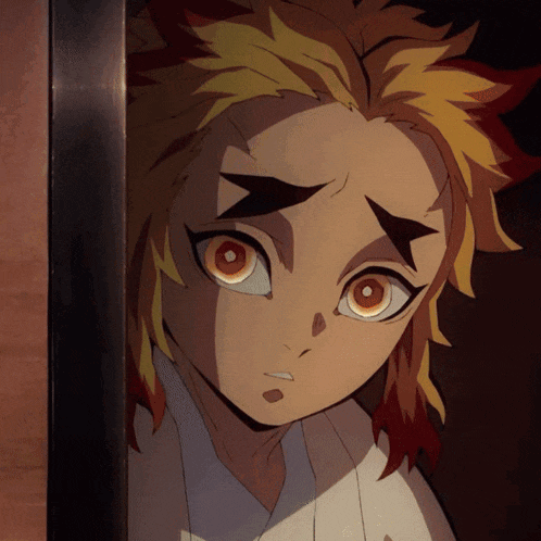 a close up of a cartoon character 's face with a surprised look on his face