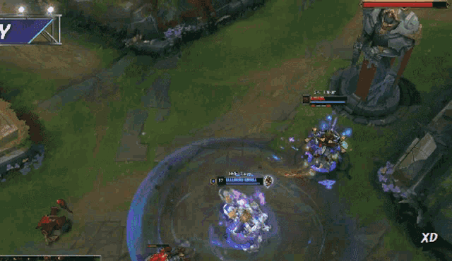 a screenshot of a video game with the word xd on the bottom left