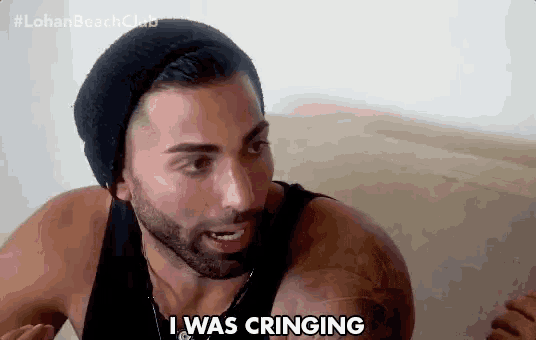 a man says i was cringing while wearing a beanie