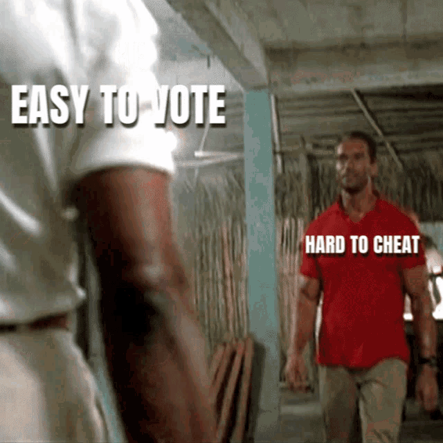 Easy To Vote Hard To Cheat GIF - Easy To Vote Hard To Cheat For The People Act GIFs