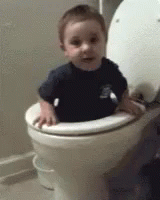 Baby Toilet GIF - Baby Toilet No GIFs