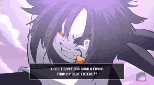 a cartoon character says i see i can n't ask such a favor from my best friend