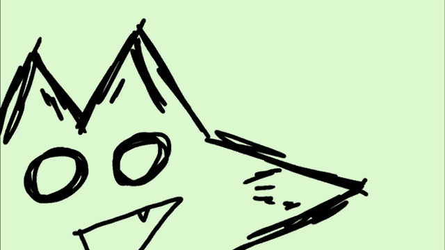 a black and white drawing of a triangle with a mountain in the background