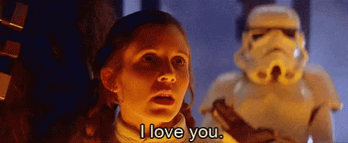 Star Wars Princess Leia GIF - Star Wars Princess Leia I Love You GIFs