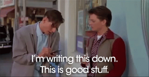 Back To The Future Taking Notes GIF - Back To The Future Taking Notes Notes GIFs