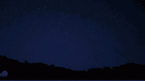 a night sky filled with lots of stars and the word abc on the bottom right