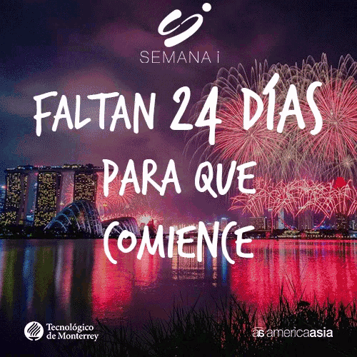 a poster that says " faltan 24 dias para que comience " on it