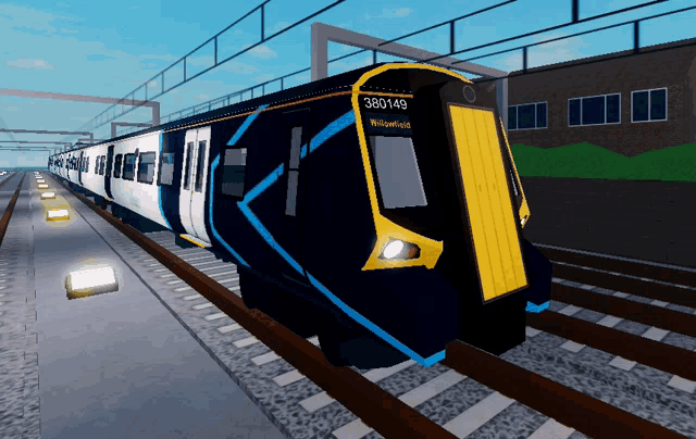 a train with the number 380149 on it
