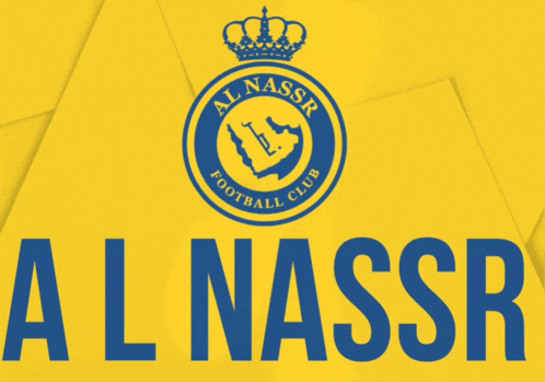 a logo for al nassr football club with a crown on top