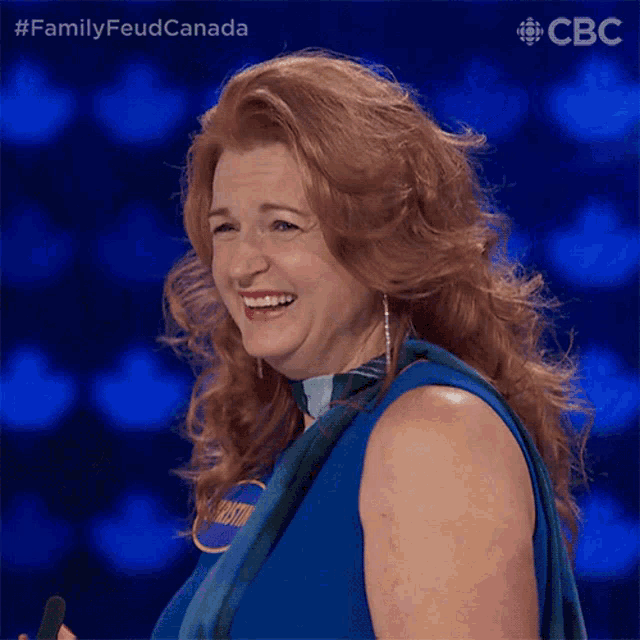 Laughing Family Feud Canada GIF - Laughing Family Feud Canada Thats So Funny GIFs