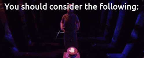 two people holding hands with the words " you should consider the following " below them