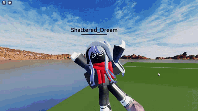 a girl in a video game with the name shattered dream