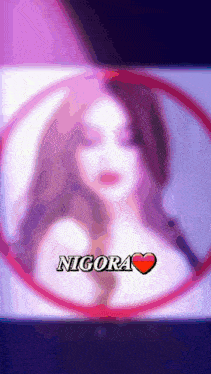 a picture of a woman with the name nigora