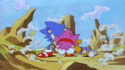 a cartoon of amy the hedgehog wearing a mask