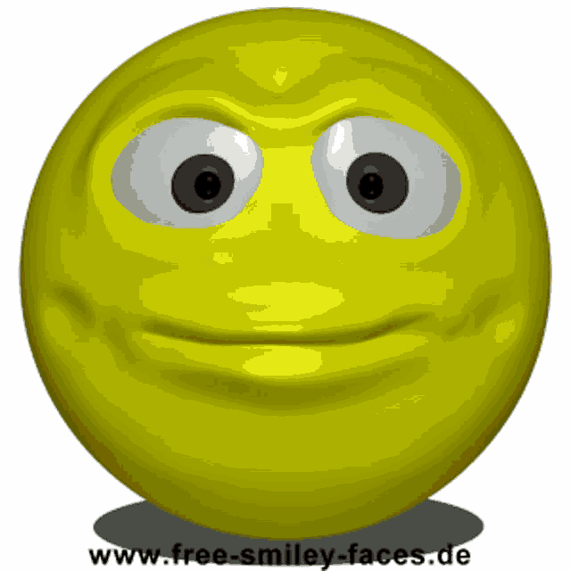 a yellow smiley face with the website www.free-smiley-faces.de on the bottom