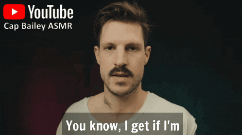 a man with a mustache says " you know i get if i 'm " in a youtube ad