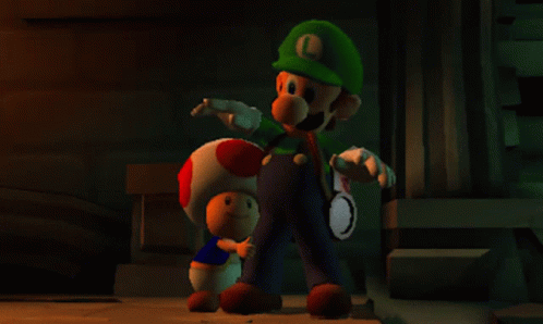 Luigi Luigi Patting Toad GIF - Luigi Luigi Patting Toad Toad And Luigi GIFs