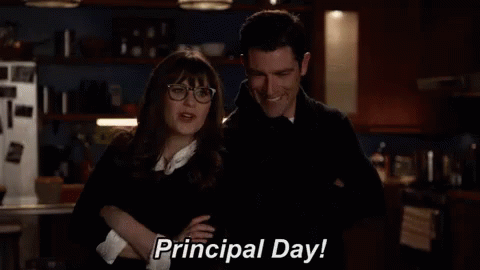 Principal Day GIF - Principal Principal Day New Girl GIFs