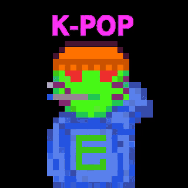 a pixel art of a person wearing a blue hoodie with the word sex-machine on it