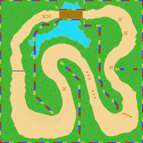 Snes Donut Plains 1 Map GIF - Snes Donut Plains 1 Map Mario Kart GIFs