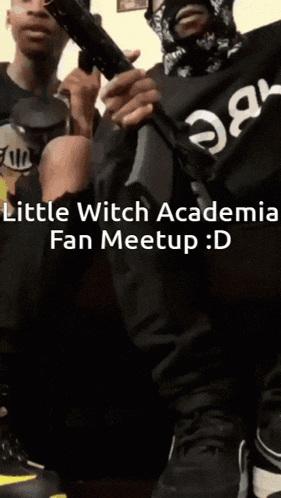 a little witch academia fan meetup is being advertised