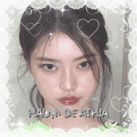 a picture of a girl with the name haun de athia written on it