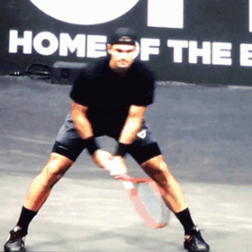 Marcos Giron Return Of Serve GIF - Marcos Giron Return Of Serve Ready Position GIFs