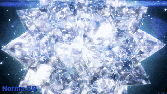 a picture of a snowflake with norma gg in the corner